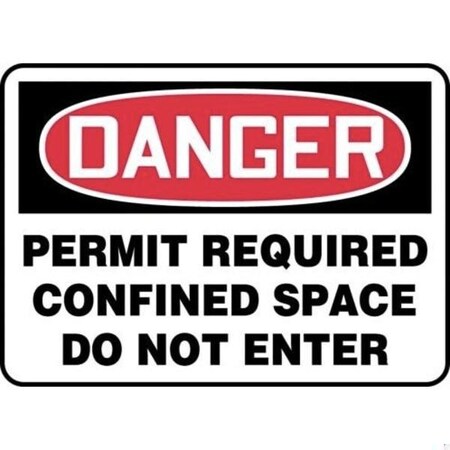 Accuform OSHA DANGER SAFETY SIGN PERMIT MCSP045XL MCSP045XL